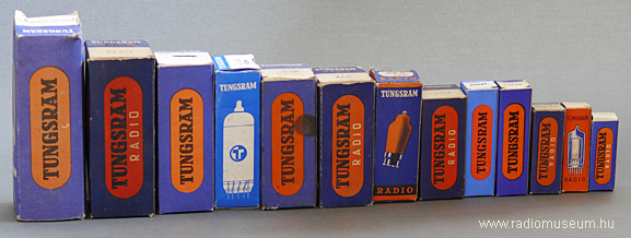 Tungsram rádiócső dobozok